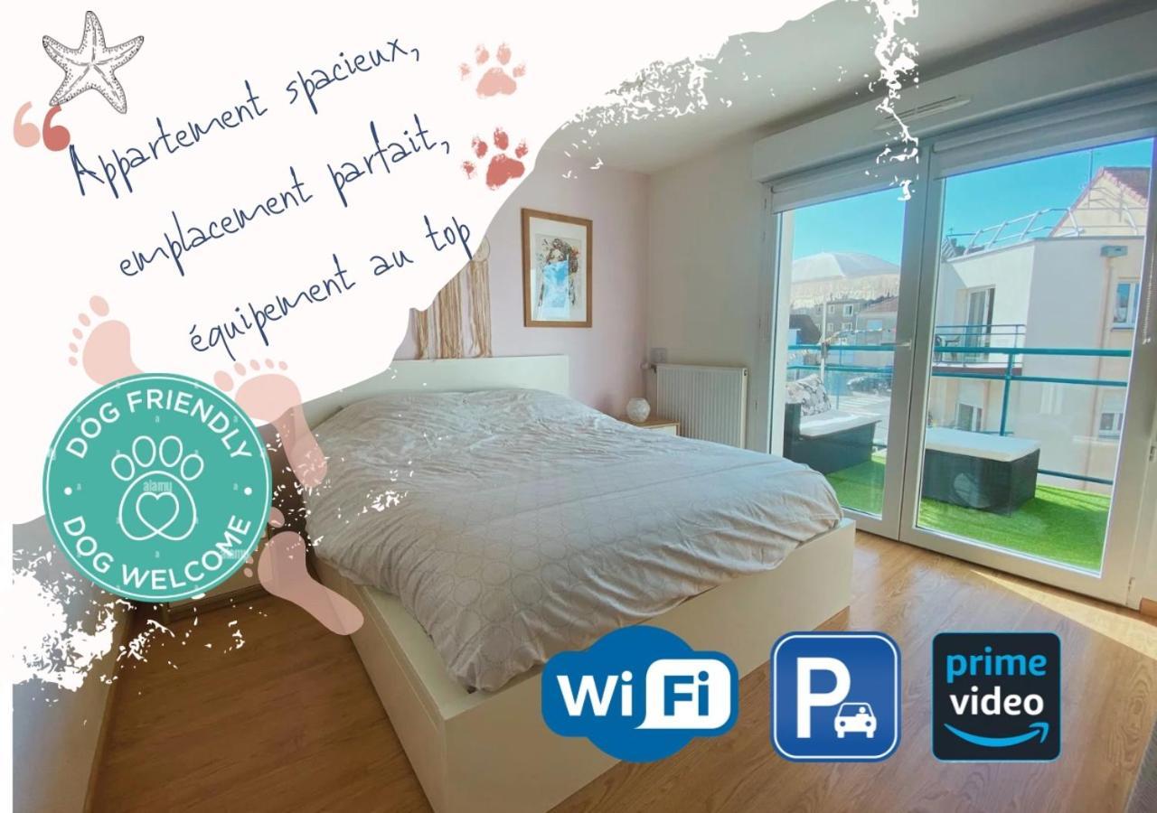 Fl'Heurt De Mer Appartement Au Pied De La Plage, Vue Mer Le Portel Buitenkant foto